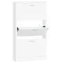 Mueble zapatero madera contrachapada blanco 59x17x108 cm de vidaXL, Zapateros y organizadores de calzado - Ref: Foro24-342526...