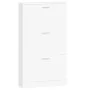 Mueble zapatero madera contrachapada blanco 59x17x108 cm de vidaXL, Zapateros y organizadores de calzado - Ref: Foro24-342526...