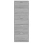 Mueble zapatero madera contrachapada gris Sonoma 59x17x169 cm de vidaXL, Zapateros y organizadores de calzado - Ref: Foro24-3...