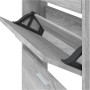 Mueble zapatero madera contrachapada gris Sonoma 59x17x169 cm de vidaXL, Zapateros y organizadores de calzado - Ref: Foro24-3...