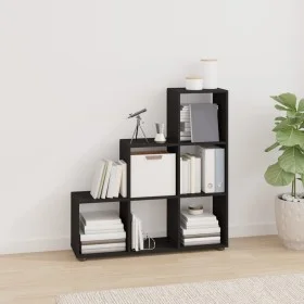 Estantería forma de escalera madera contrachapada negro de vidaXL, Librerías y estanterías - Ref: Foro24-342603, Precio: 74,9...