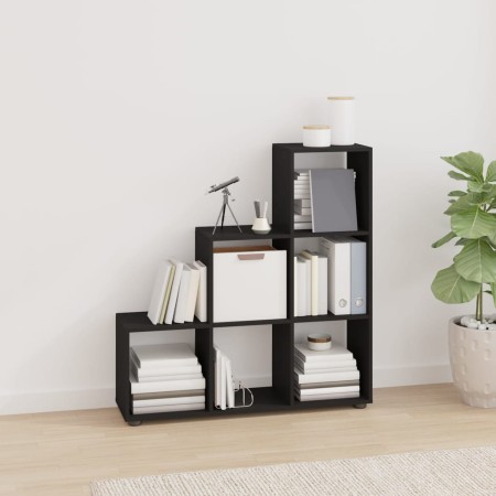Estantería forma de escalera madera contrachapada negro de vidaXL, Librerías y estanterías - Ref: Foro24-342603, Precio: 76,1...