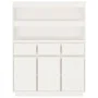 Aparador alto de madera maciza de pino blanco 89x40x116,5 cm de vidaXL, Aparadores - Ref: Foro24-818216, Precio: 198,92 €, De...