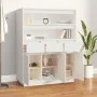 Aparador alto de madera maciza de pino blanco 89x40x116,5 cm de vidaXL, Aparadores - Ref: Foro24-818216, Precio: 198,92 €, De...