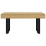 Mesa de centro MDF y hierro marrón claro y negro 90x45x40 cm en Mesas de centro | Comprar online en Foru.es