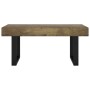 Mesa de centro MDF y hierro marrón oscuro y negro 90x45x40 cm en Mesas de centro | Comprar online en Foru.es