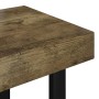 Mesa de centro MDF y hierro marrón oscuro y negro 90x45x40 cm en Mesas de centro | Comprar online en Foru.es