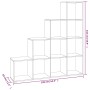 Estantería forma de escalera madera contrachapada gris hormigón de vidaXL, Librerías y estanterías - Ref: Foro24-342598, Prec...