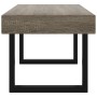 Mesa de centro MDF y hierro gris y negro 90x45x40 cm en Mesas de centro | Comprar online en Foru.es