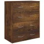 Sideboard mit 4 Schubladen aus Räuchereiche 60x30,5x71 cm von vidaXL, Sideboards - Ref: Foro24-342580, Preis: 95,01 €, Rabatt: %