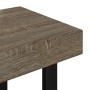 Mesa de centro MDF y hierro gris y negro 90x45x40 cm en Mesas de centro | Comprar online en Foru.es
