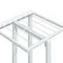 Soporte para flores 4 alturas y ruedas hierro blanco 44x23x80cm de vidaXL, Soportes para macetas - Ref: Foro24-343116, Precio...