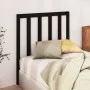 Solid black pine wood bed headboard 81x4x100 cm by vidaXL, Headboards and footboards - Ref: Foro24-817669, Price: 36,47 €, Di...