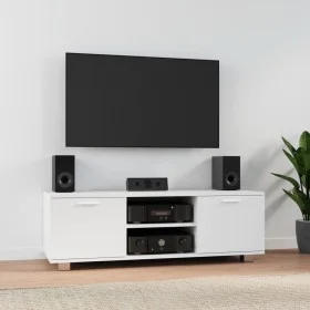 Mueble para TV madera contrachapada blanco 120x40,5x35 cm de vidaXL, Muebles TV - Ref: Foro24-342615, Precio: 102,21 €, Descu...