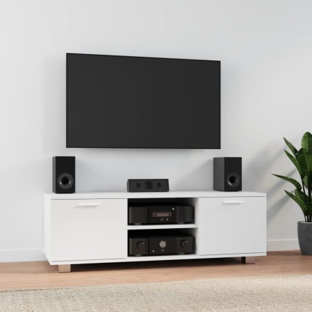 Mueble para TV madera contrachapada blanco 120x40,5x35 cm de vidaXL, Muebles TV - Ref: Foro24-342615, Precio: 103,91 €, Descu...