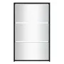 Mueble zapatero con espejo 3 niveles negro 63x17x102,5 cm de vidaXL, Zapateros y organizadores de calzado - Ref: Foro24-34263...