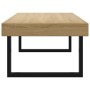 Mesa de centro MDF y hierro marrón claro y negro 120x60x40 cm en Mesas de centro | Comprar online en Foru.es
