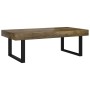 Mesa de centro MDF y hierro marrón oscuro y negro 120x60x40 cm en Mesas de centro | Comprar online en Foru.es