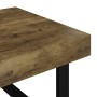 Mesa de centro MDF y hierro marrón oscuro y negro 120x60x40 cm en Mesas de centro | Comprar online en Foru.es