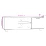 Mueble para TV madera contrachapada roble Sonoma 120x40,5x35 cm de vidaXL, Muebles TV - Ref: Foro24-342616, Precio: 104,89 €,...