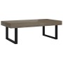 Mesa de centro MDF y hierro gris y negro 120x60x40 cm en Mesas de centro | Comprar online en Foru.es