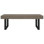 Mesa de centro MDF y hierro gris y negro 120x60x40 cm en Mesas de centro | Comprar online en Foru.es