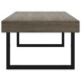 Mesa de centro MDF y hierro gris y negro 120x60x40 cm en Mesas de centro | Comprar online en Foru.es