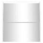 Mueble zapatero con espejo 2 niveles blanco brillo 63x17x67 cm de vidaXL, Zapateros y organizadores de calzado - Ref: Foro24-...