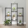 Soporte para flores de hierro negro 83x25x100 cm de vidaXL, Soportes para macetas - Ref: Foro24-343123, Precio: 53,85 €, Desc...