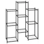 Soporte para flores de hierro negro 83x25x100 cm de vidaXL, Soportes para macetas - Ref: Foro24-343123, Precio: 53,20 €, Desc...