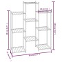 Soporte para flores de hierro negro 83x25x100 cm de vidaXL, Soportes para macetas - Ref: Foro24-343123, Precio: 53,85 €, Desc...