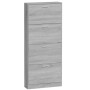 Mueble zapatero madera contrachapada gris Sonoma 59x17x150 cm de vidaXL, Zapateros y organizadores de calzado - Ref: Foro24-3...