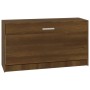 Banco zapatero madera contrachapada marrón roble 80x24x45 cm de vidaXL, Zapateros y organizadores de calzado - Ref: Foro24-34...
