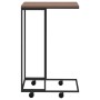 Mesa auxiliar con ruedas de contrachapado negro 40x30x63,5 cm de vidaXL, Mesas de centro - Ref: Foro24-343096, Precio: 33,50 ...
