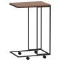 Mesa auxiliar con ruedas de contrachapado negro 40x30x63,5 cm de vidaXL, Mesas de centro - Ref: Foro24-343096, Precio: 33,50 ...