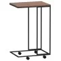 Mesa auxiliar con ruedas de contrachapado negro 40x30x63,5 cm de vidaXL, Mesas de centro - Ref: Foro24-343096, Precio: 32,98 ...