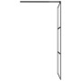 Mampara de ducha accesible vidrio ESG esmerilado negro 80x195cm de vidaXL, Paredes y mamparas de ducha - Ref: Foro24-151876, ...