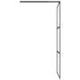 Mampara de ducha accesible vidrio ESG esmerilado negro 80x195cm de vidaXL, Paredes y mamparas de ducha - Ref: Foro24-151876, ...