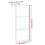 Mampara de ducha accesible vidrio ESG esmerilado negro 80x195cm de vidaXL, Paredes y mamparas de ducha - Ref: Foro24-151876, ...