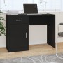 Escritorio con cajón y armario madera negro 100x40x73 cm de vidaXL, Escritorios - Ref: Foro24-342653, Precio: 85,84 €, Descue...