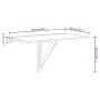 Sonoma gray plywood folding wall table 100x60x56 cm by vidaXL, Folding tables - Ref: Foro24-342651, Price: 69,64 €, Discount: %