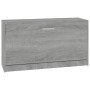 Banco zapatero madera contrachapada gris Sonoma 80x24x45 cm de vidaXL, Zapateros y organizadores de calzado - Ref: Foro24-342...