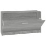 Banco zapatero madera contrachapada gris Sonoma 80x24x45 cm de vidaXL, Zapateros y organizadores de calzado - Ref: Foro24-342...