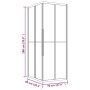 Cabina de ducha ESG esmerilado negro 90x70x180 cm de vidaXL, Puertas de ducha - Ref: Foro24-151858, Precio: 342,13 €, Descuen...