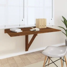Klappbarer Wandtisch aus braunem Eichensperrholz, 100 x 60 x 56 cm von vidaXL, Klapptische - Ref: Foro24-342652, Preis: 82,17...