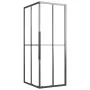 Halbmattierte schwarze ESG-Duschkabine 80x70x180 cm von vidaXL, Duschtüren - Ref: Foro24-151852, Preis: 248,03 €, Rabatt: %