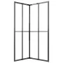 Cabina de ducha ESG semiesmerilado negro 80x70x180 cm de vidaXL, Puertas de ducha - Ref: Foro24-151852, Precio: 248,03 €, Des...