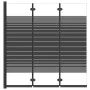 Folding shower screen with 3 black ESG panels 130x130 cm by vidaXL, shower doors - Ref: Foro24-151864, Price: 172,36 €, Disco...