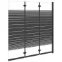 Folding shower screen with 3 black ESG panels 130x130 cm by vidaXL, shower doors - Ref: Foro24-151864, Price: 172,36 €, Disco...