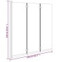 Mampara de ducha plegable de 3 paneles ESG negro 130x130 cm de vidaXL, Puertas de ducha - Ref: Foro24-151864, Precio: 165,93 ...